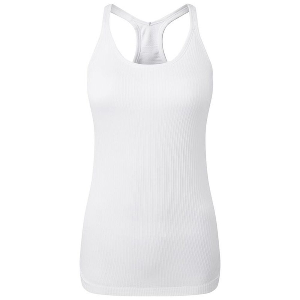 TriDri Womens/Ladies Seamless 3D Fit Sculpt Vest / White